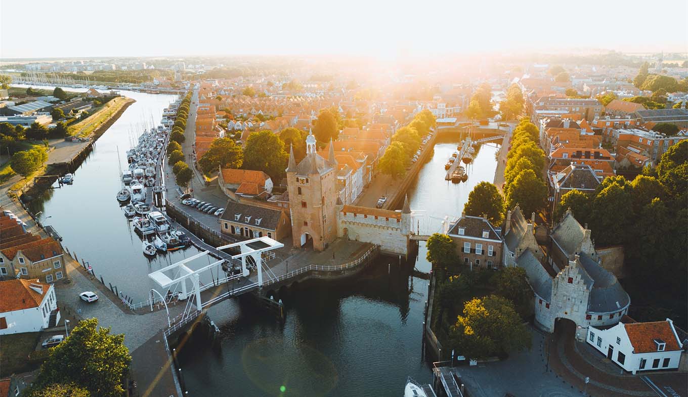 Luchtfoto van Zierikzee