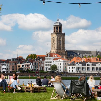 Meadow op het Deventer stadsstrand